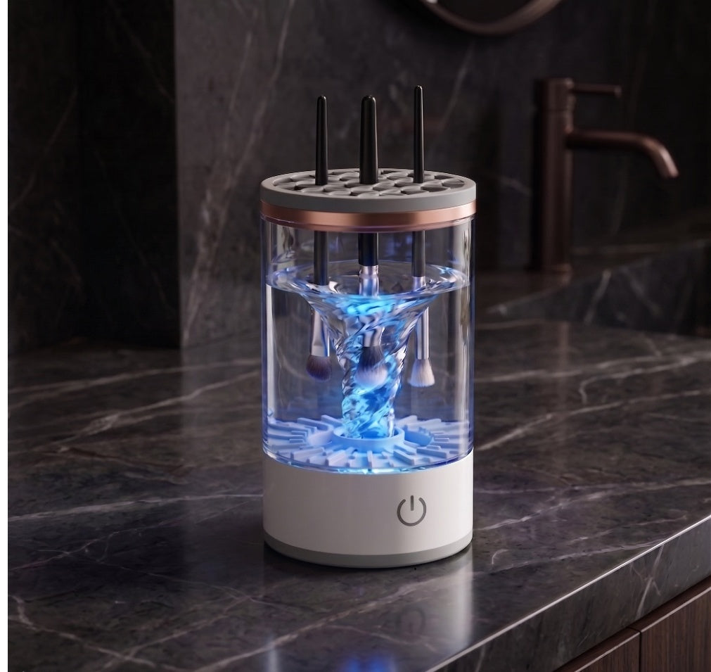 Prime & Polish Automatic Makeup Brush Cleaner.